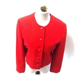 Pendleton red wool jacket size 12